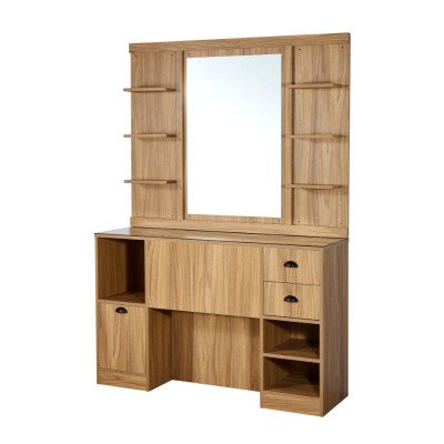Tavolo da toeletta con specchio da barbiere in legno HAIRAY | Mobila Creations Tavolo da toeletta con specchio da barbiere in legno HAIRAY | Mobila Creations