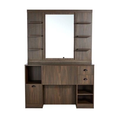 HAIRAY Coiffeuse Miroir Barbier en bois | Mobila Créations