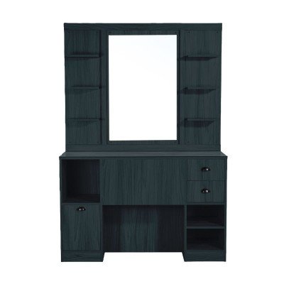 HAIRAY Houten Kaptafel met Kappersspiegel | Mobila Creaties HAIRAY Houten Kaptafel met Kappersspiegel | Mobila Creaties