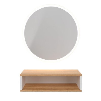ROUND Coiffeuse Miroir avec Tablette - Coiffeuses | Mobila Créations ROUND Coiffeuse Miroir avec Tablette - Coiffeuses | Mobila Créations