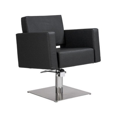 Fauteuil Coiffure DAVID Base Carré Métallisée | Mobila Créations