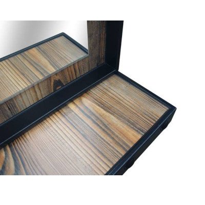 FLICK Kaptafel Spiegel met Houtlook en Dienblad | Mobila Creaties FLICK Kaptafel Spiegel met Houtlook en Dienblad | Mobila Creaties