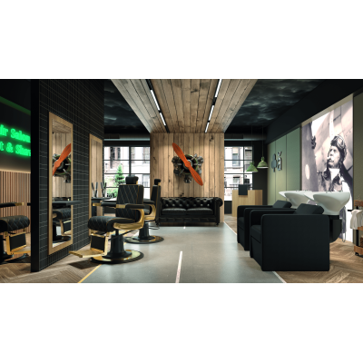 Trusă completă de salon pentru frizerie GOLDY | Creații Mobila Trusă completă de salon pentru frizerie GOLDY | Creații Mobila