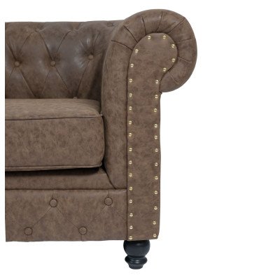 ROYAL BROWN Fauteuil D'Attente 2 Places | Mobila Créations