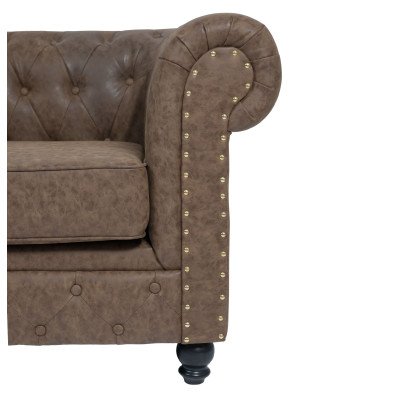 Scaun de așteptare cu 2 locuri ROYAL BROWN | Creații Mobila Scaun de așteptare cu 2 locuri ROYAL BROWN | Creații Mobila
