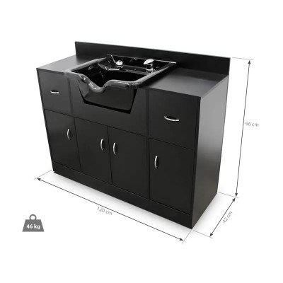 PASSO Breiter Waschbeckenschrank mit Stauraum | Mobila Creations PASSO Breiter Waschbeckenschrank mit Stauraum | Mobila Creations