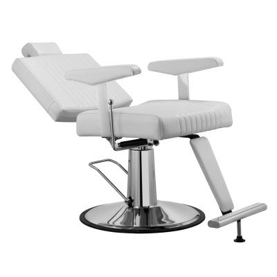 Fotel fryzjerski Barbier Blanc IRLA | Mobila Créations