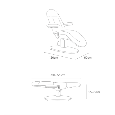 MAYA Elektrisk massageleje med 3 motorer | Mobila Créations