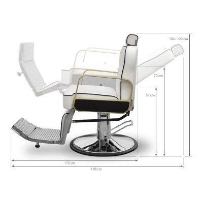 VARO Fauteuil Barbier Blanc | Mobila Créations