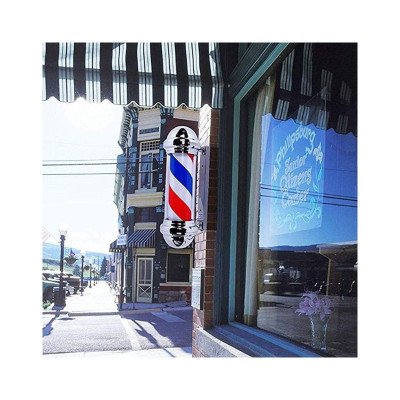 BarberShop feliratú lámpa, szürke, PUB | Mobila Creations BarberShop feliratú lámpa, szürke, PUB | Mobila Creations