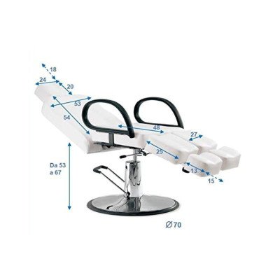 PODIA Fauteuil Pédicure Hydraulique avec bac | Mobila Créations