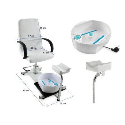 PODIA Hydraulisk Pedicurestol med Bakke | Mobila Creations