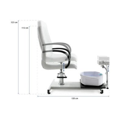PODIA Fauteuil Pédicure Hydraulique avec bac | Mobila Créations PODIA Fauteuil Pédicure Hydraulique avec bac | Mobila Créations