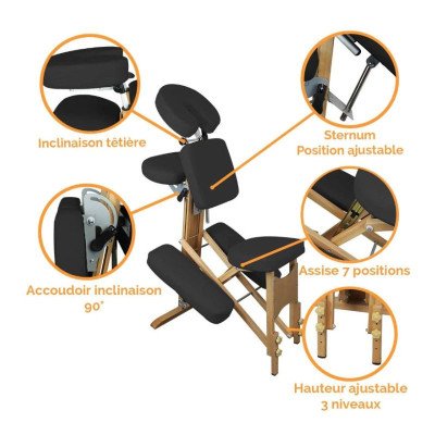 CARE Chaise de Soins pliable en bois