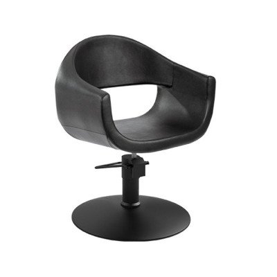 MALLETT Kappersstoel Zwart Ronde Voet | Mobila Creaties