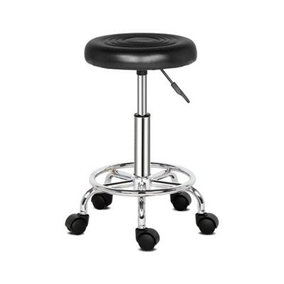 Sgabello girevole nero ROLLY | Mobila Creations