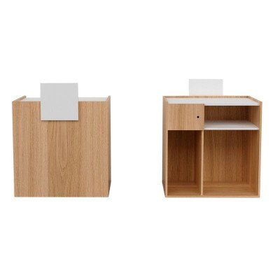 ÜDVÖZÖLJÜK Fa Recepciós Pult | Mobila Creations