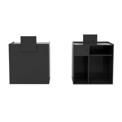 ZWARTE Receptiebalie | Mobila Creaties ZWARTE Receptiebalie | Mobila Creaties